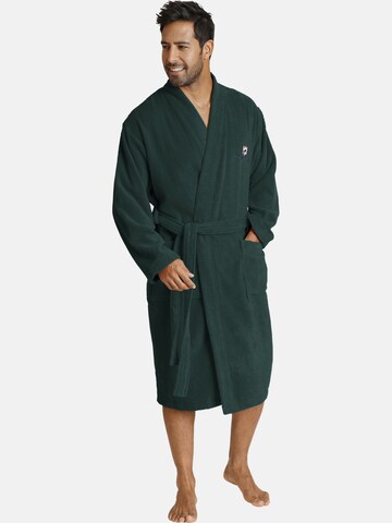 Jan Vanderstorm Long Bathrobe 'Janning' in Green: front