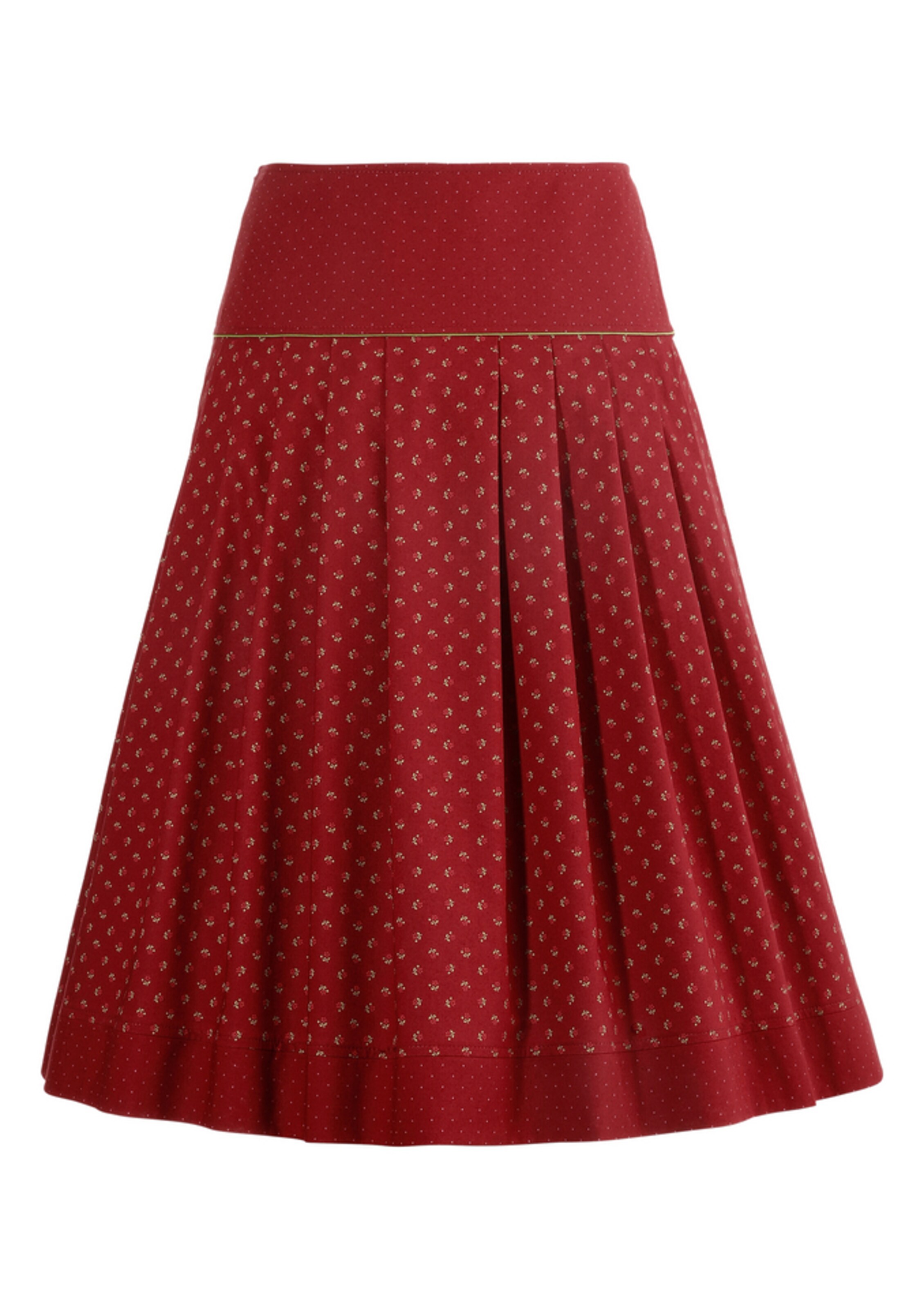 ALLWERK - Trachtenrock in rot