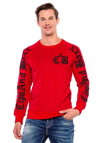 CIPO & BAXX Sweatshirt in Rot