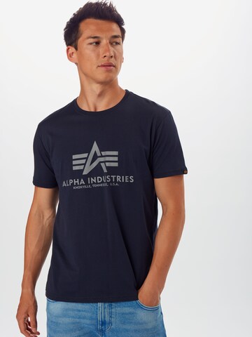 ALPHA INDUSTRIES Regular fit Shirt in Blue: front