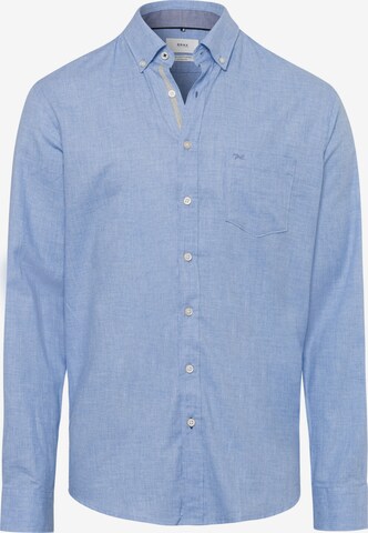 BRAX Regular fit Button Up Shirt in Blue: front