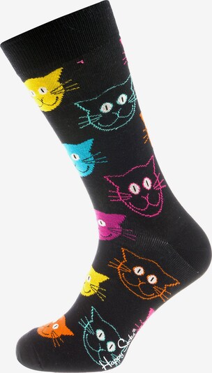 Happy Socks Socken Cat in mischfarben / schwarz, Produktansicht