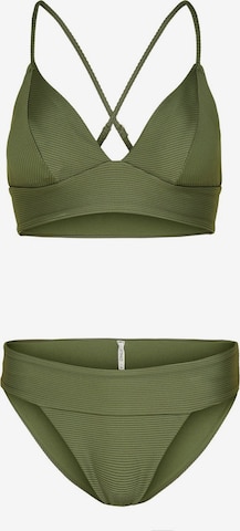 ONLY Triangle Bikini in Green: front