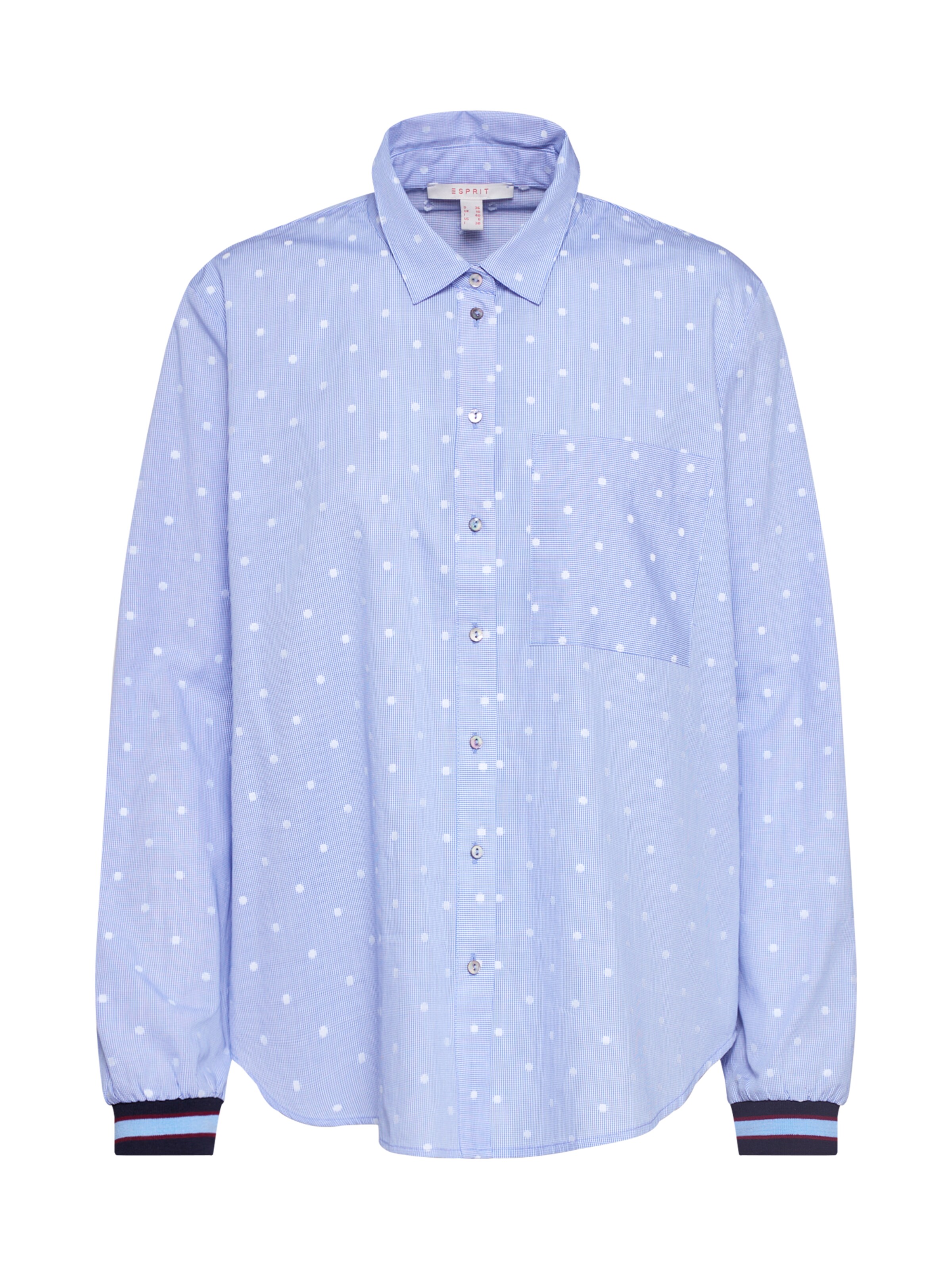 ESPRIT - Blouse 'Blouses woven' in de kleur Lichtblauw