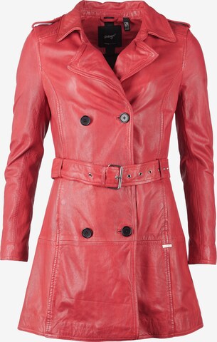 Maze Between-Seasons Coat ' Culima ' in Red: front