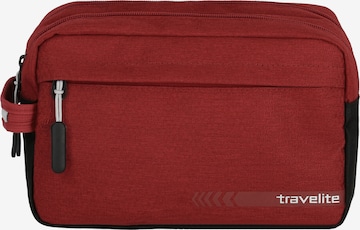 TRAVELITE Toiletry Bag 'Kick Off' in Red: front