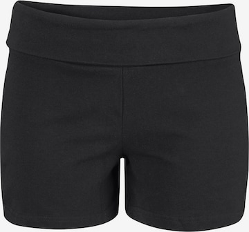 BEACH TIME - Slimfit Calças em preto: frente