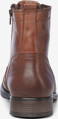 Bottines à lacets JACK & JONES en marron