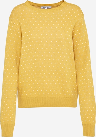 ABOUT YOU Sweter 'Leena Jumper' w kolorze żółty: przód