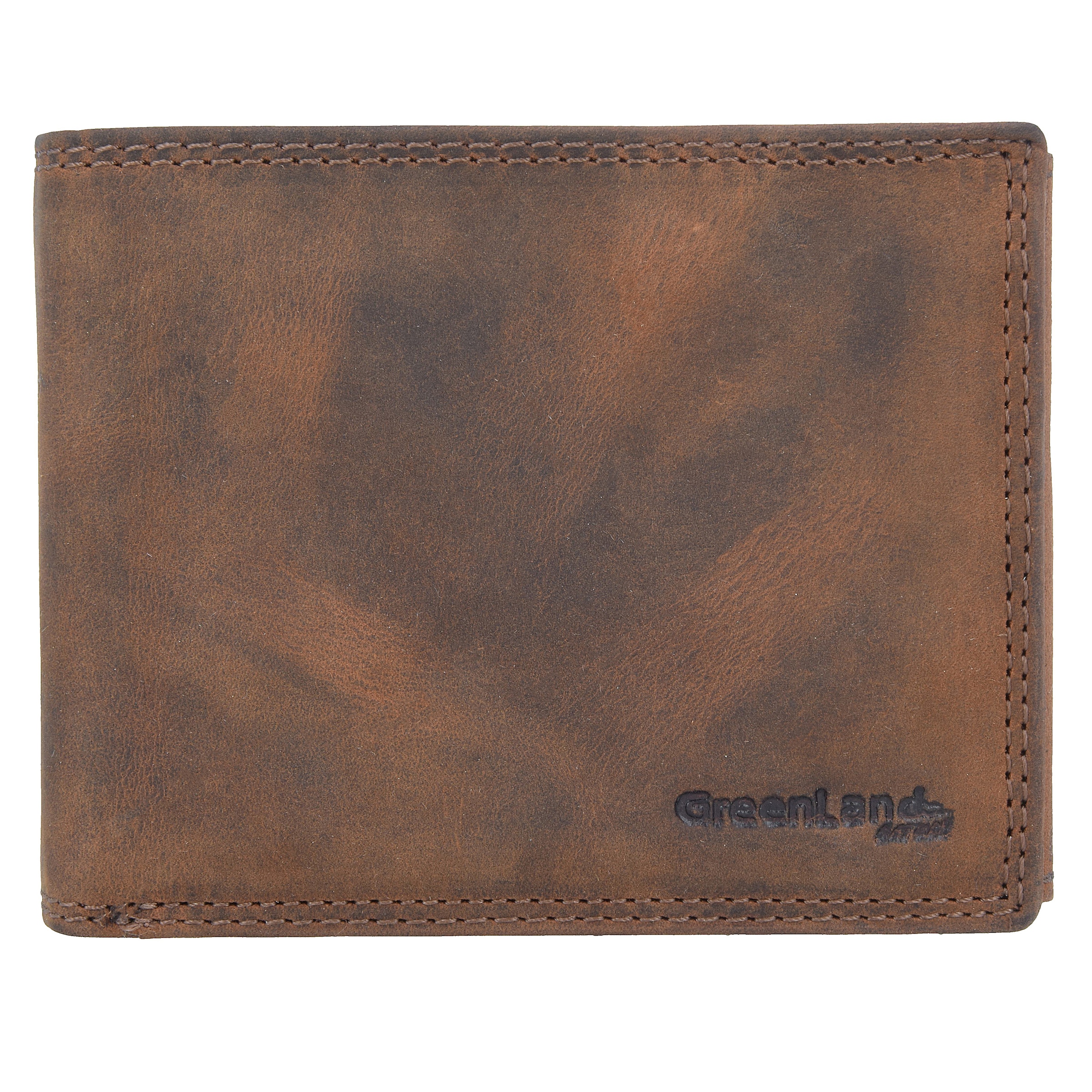 Portamonete 'Montenegro' di Greenland Nature in marrone: frontale