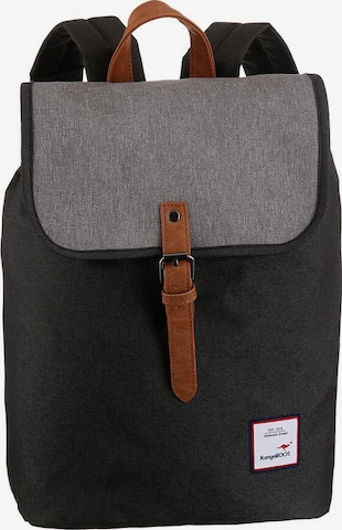 KangaROOS Backpack in Black: front