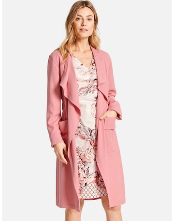 GERRY WEBER Between-Seasons Coat in Pink: front