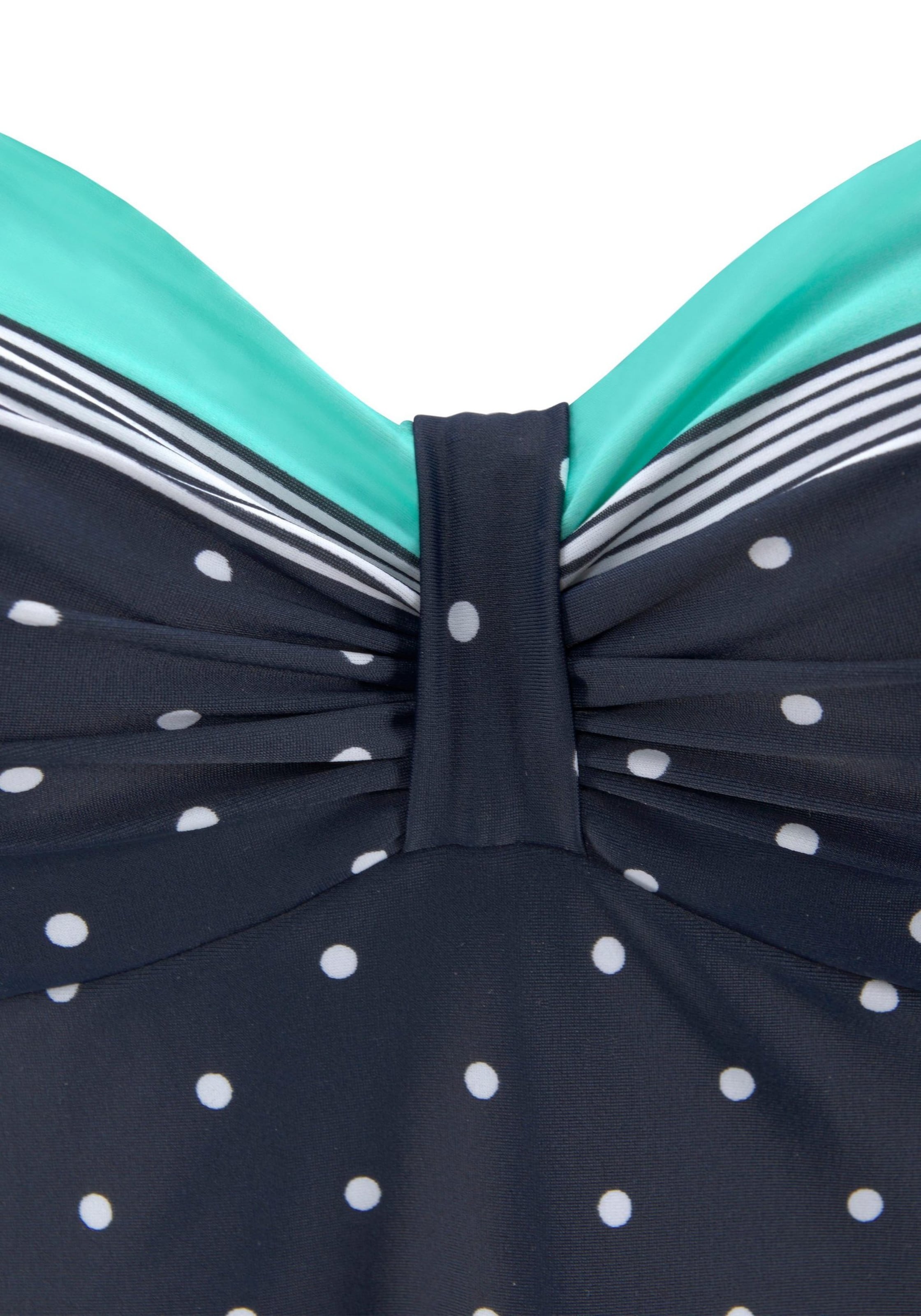 LASCANA Tričkové Tankinový top 'Monroe' - Modrá