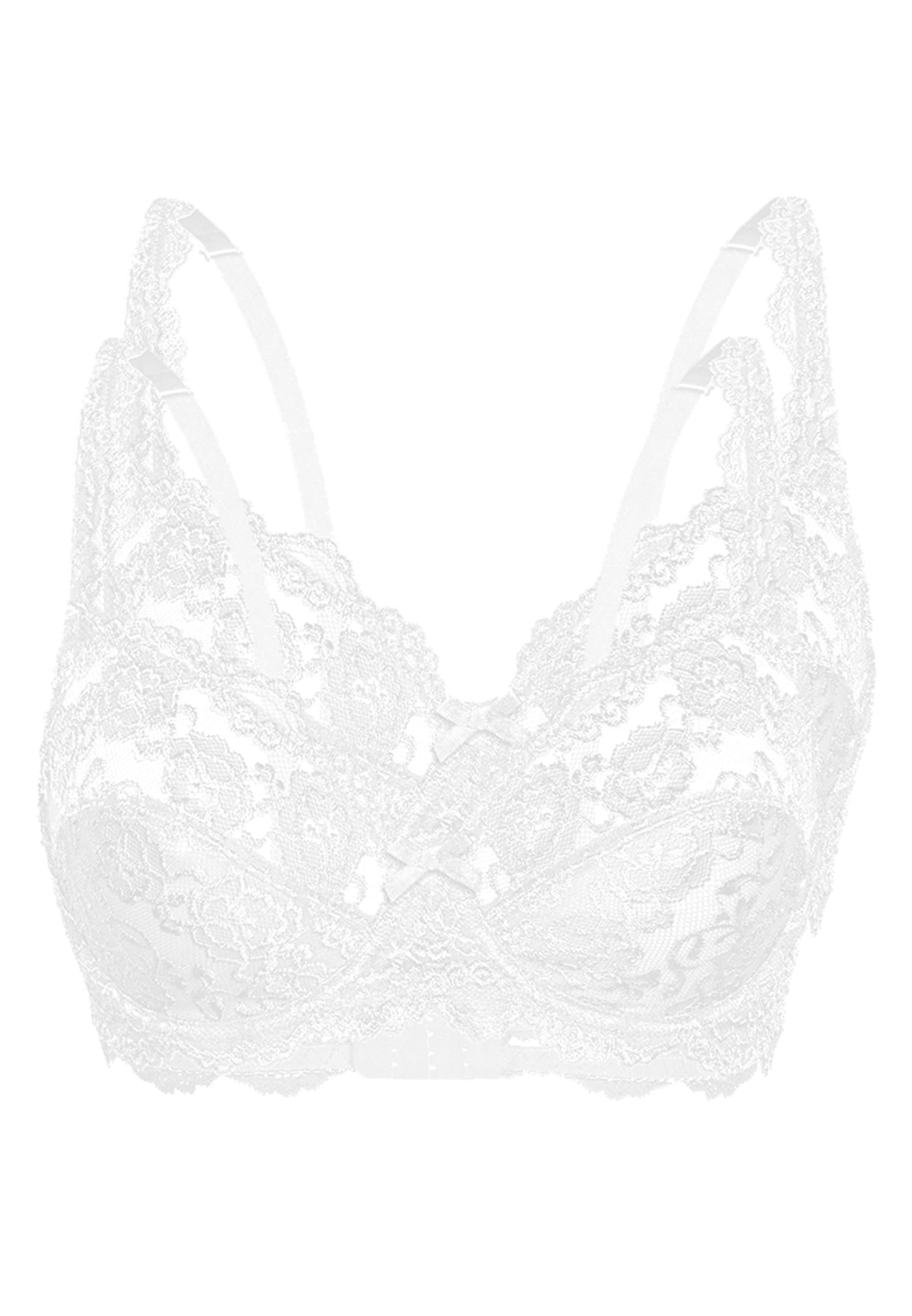 sassa Triangle Bra 'CLASSIC LACE' in White: front