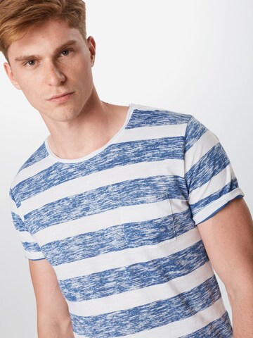 Key Largo Regular Fit T-Shirt 'Airflow' in Blau