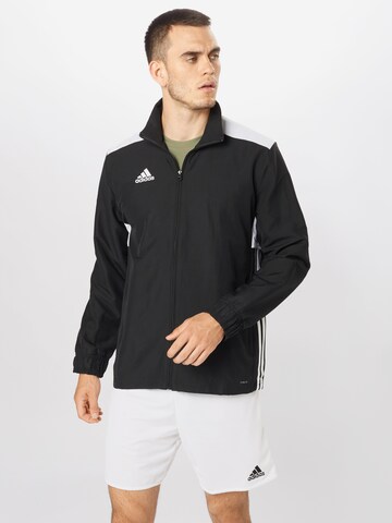 ADIDAS SPORTSWEAR Athletic Jacket 'Regista 18' in Black: front