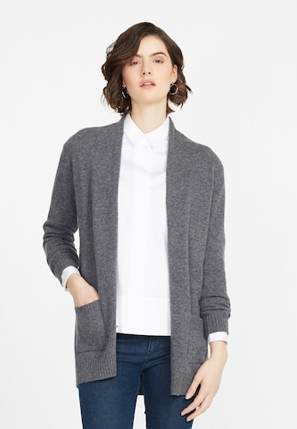 Cardigan Peter Hahn en gris : devant