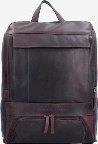 The Chesterfield Brand Backpack 'Rich' in Brown: front