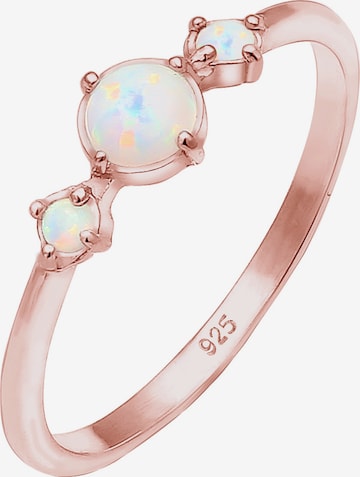 ELLI Ring 'Opal' in Gold: front