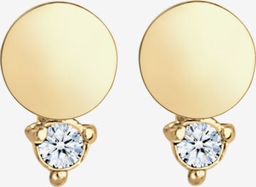 Elli DIAMONDS Earrings 'Kreis' in Gold