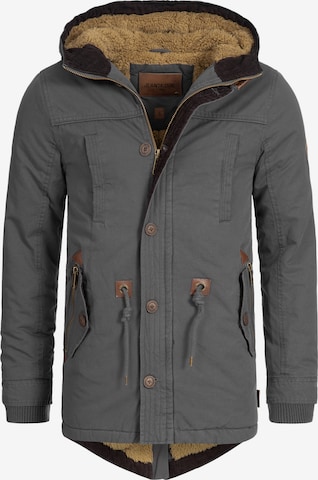 INDICODE JEANS Winter Parka 'Barge' in Grey: front