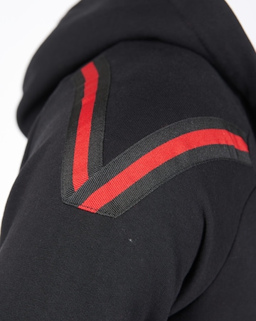 TOP GUN Zip-Up Hoodie 'Rallye' in Black