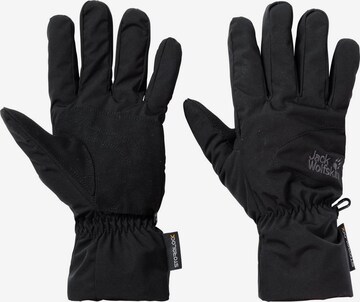 JACK WOLFSKIN Athletic Gloves in Black: front