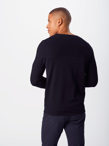 s.Oliver Pullover in Schwarz: zadná strana