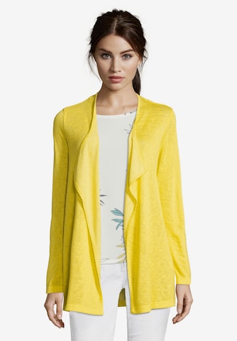 Betty & Co Knit Cardigan in Yellow: front