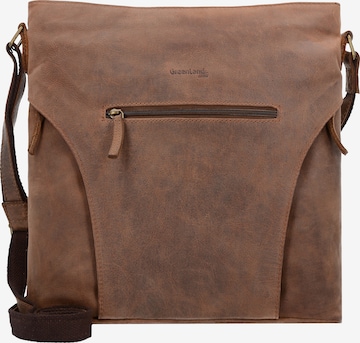 Greenland Nature Crossbody Bag 'Montenegro' in Brown: front