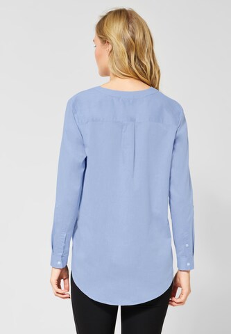 STREET ONE Bluse 'Chambray' in Blau