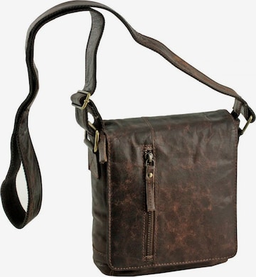 Harold's Crossbody Bag 'Crunchy' in Brown: front