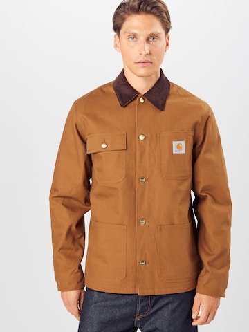 Carhartt WIPPrijelazna jakna 'Michigan' - smeđa boja: prednji dio
