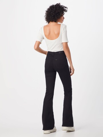 Lee Flared Jeans 'Breese' in Black: back