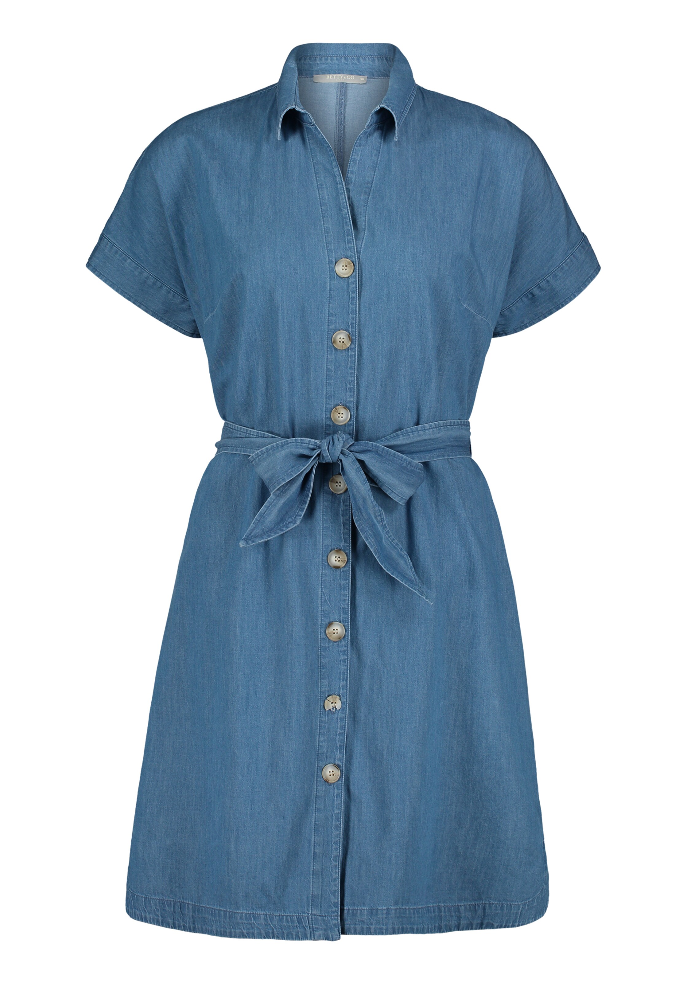 Betty Co Hemdblusenkleid Mit Gurtel In Blau About You