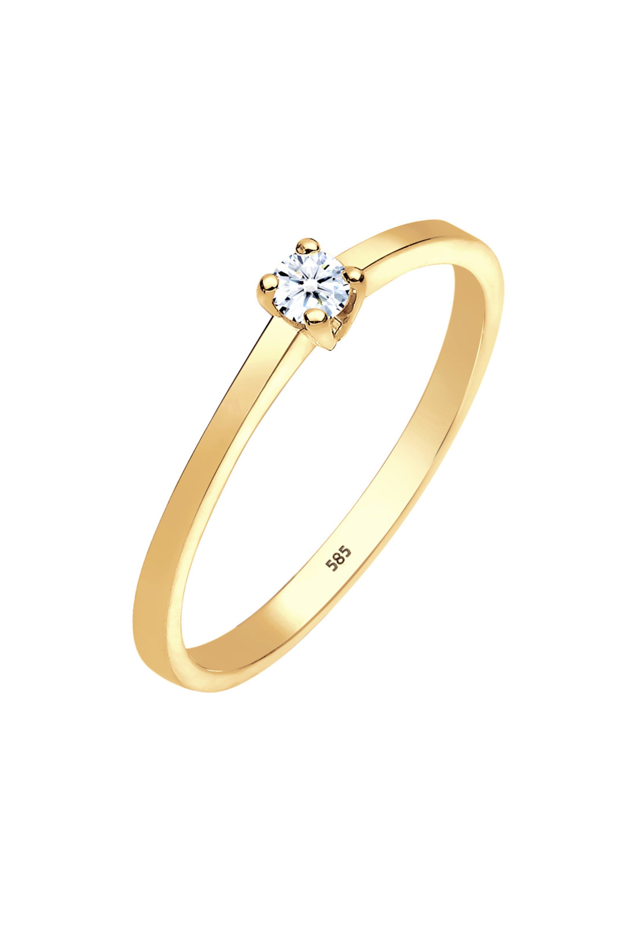 Elli DIAMONDS Ring in Goud: voorkant