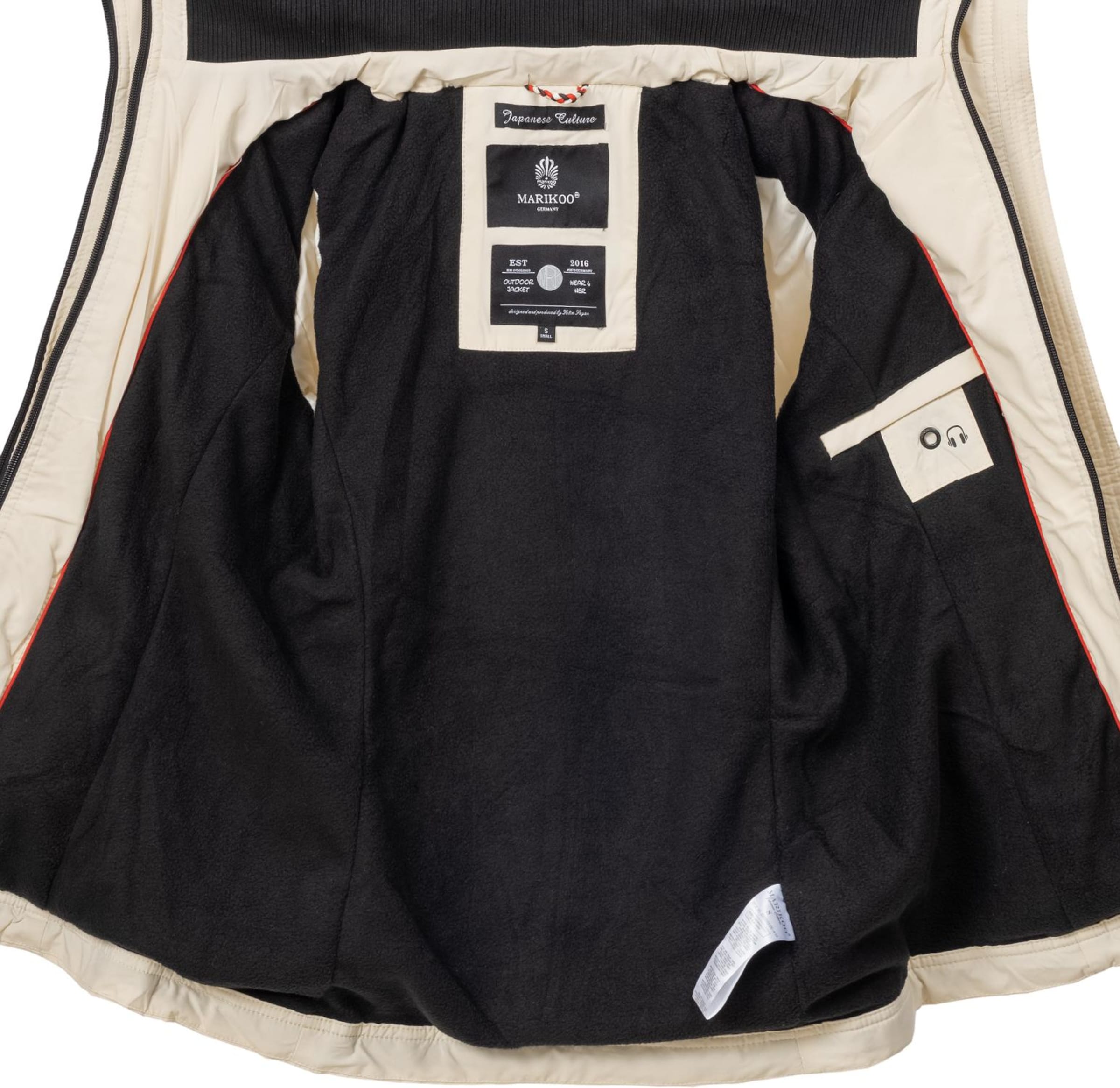 MARIKOO Функциональная куртка 'Erdbeere' в Бежевый