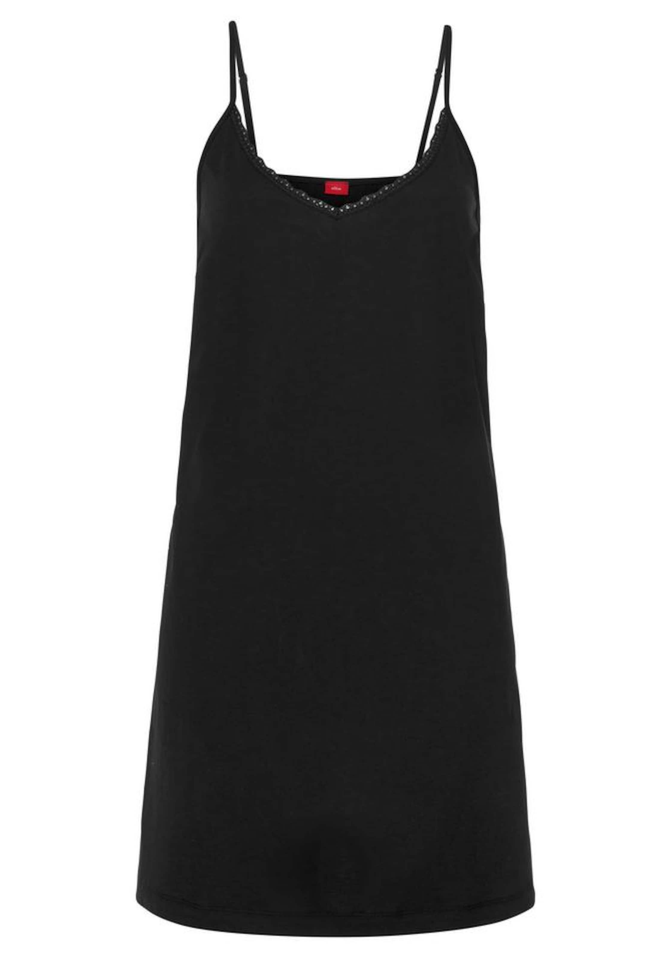 s.Oliver Negligé in Zwart: voorkant