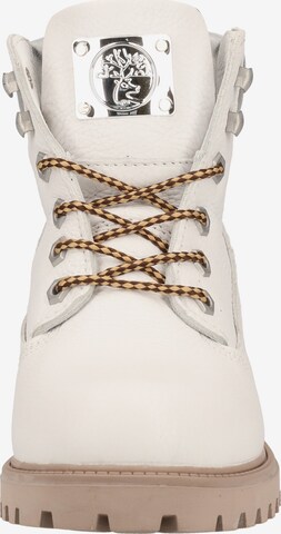 Darkwood Lace-Up Ankle Boots in White