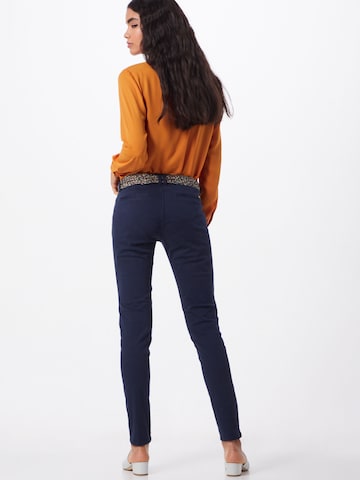 Coupe slim Pantalon 'PAN f LIDY5' Le Temps Des Cerises en bleu : derrière