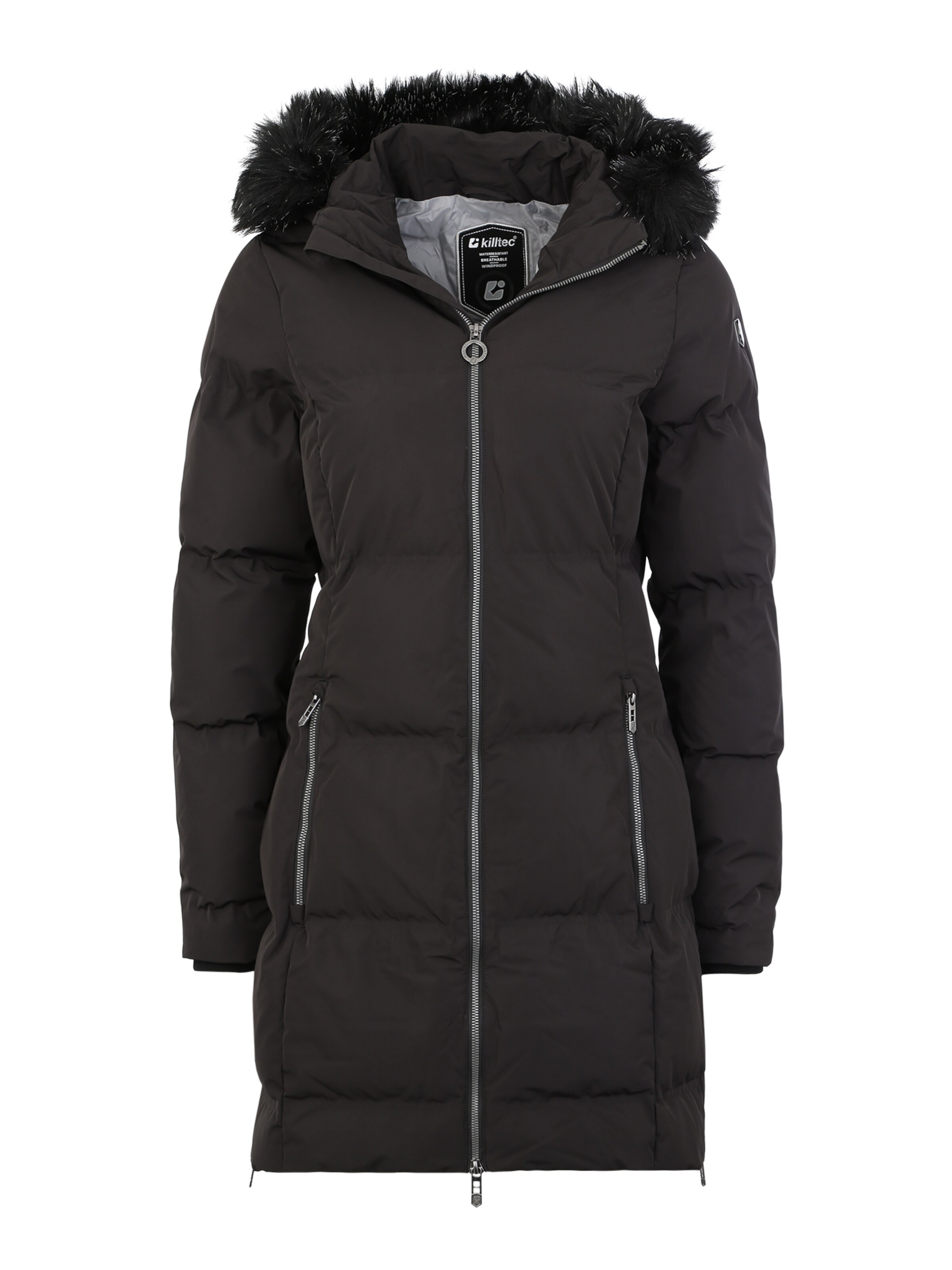 KILLTEC - Mantel 'Callena' in schwarz