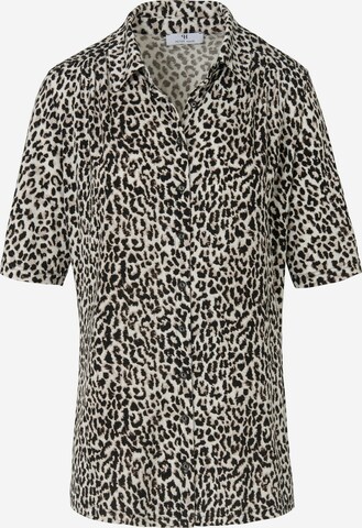 Peter Hahn Blouse 'Jersey-Bluse mit 1/2-Arm' in Bruin: voorkant