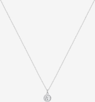 ELLI Necklace 'Buchstabe - A' in Silver: front