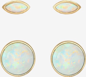 ELLI Earrings 'Opal' in Gold