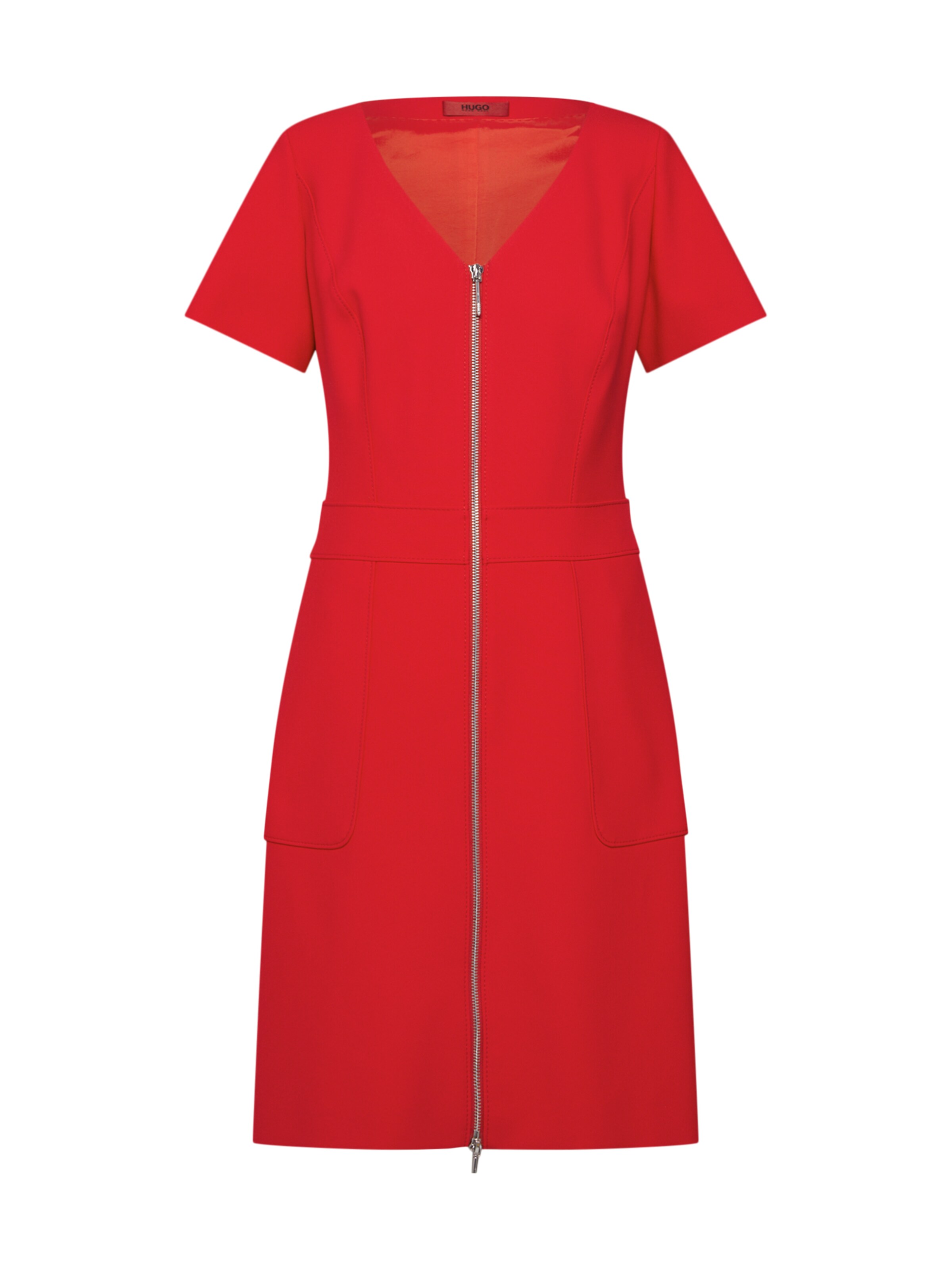 HUGO - Jurk 'Kirase' in de kleur Rood