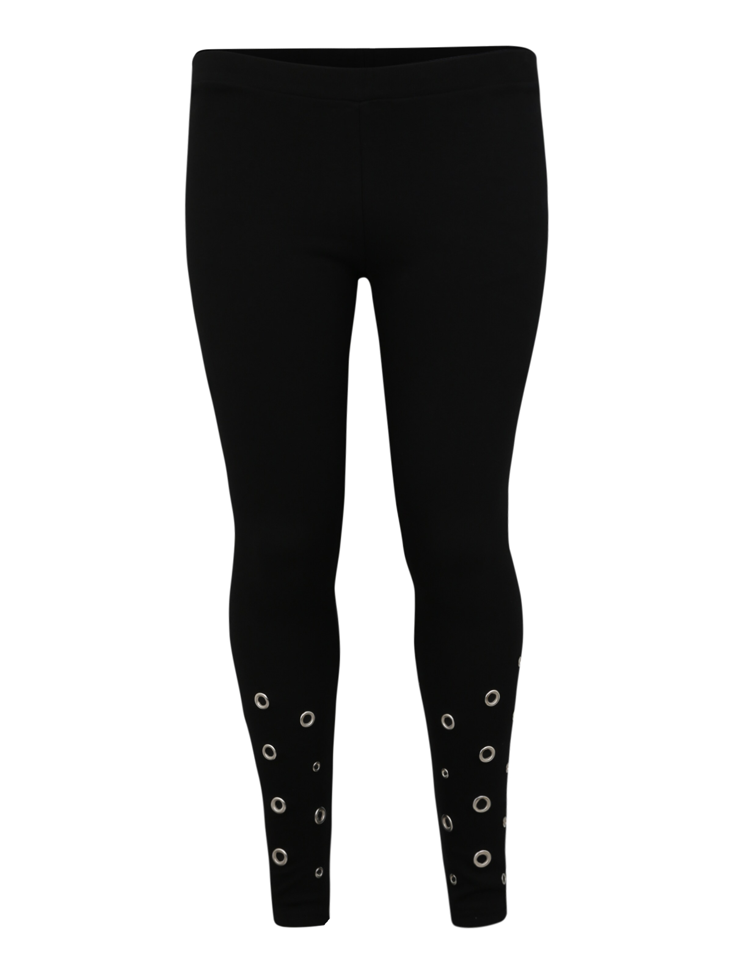 Urban Classics Curvy - Broek 'Ladies Eyelet Leggings' in de kleur Zwart