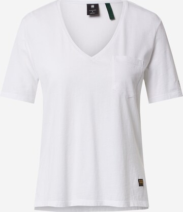 T-shirt G-Star RAW en blanc : devant