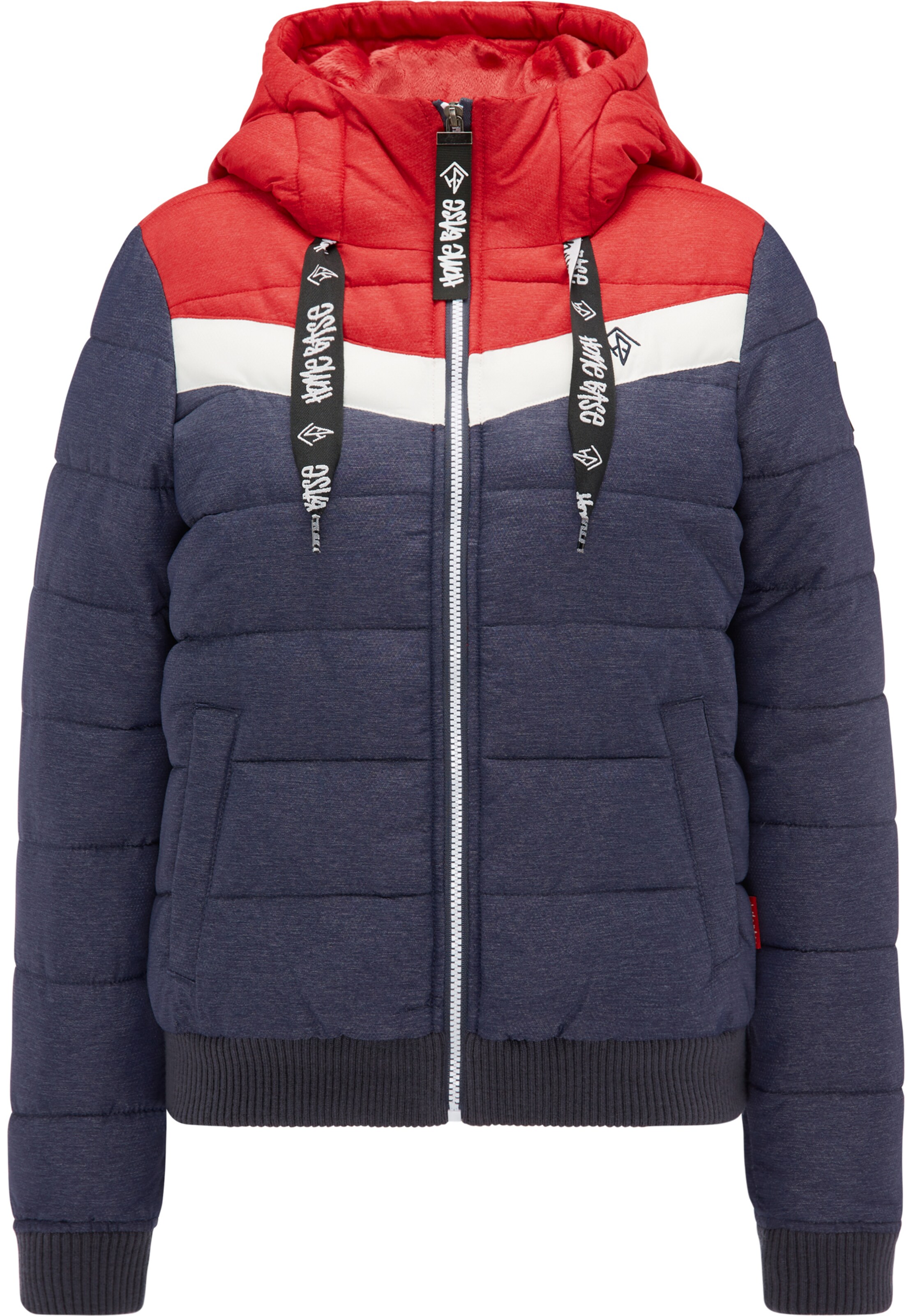 HOMEBASE - Winterjas in de kleur Blauw gemêleerd