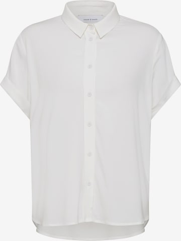 Samsøe Samsøe - Blusa 'Majan' en blanco: frente