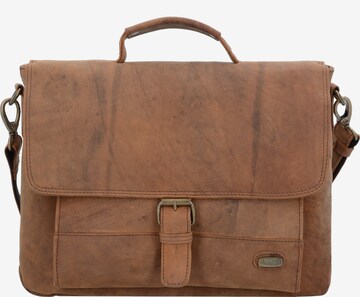 Harold's Document Bag 'Antik' in Brown: front